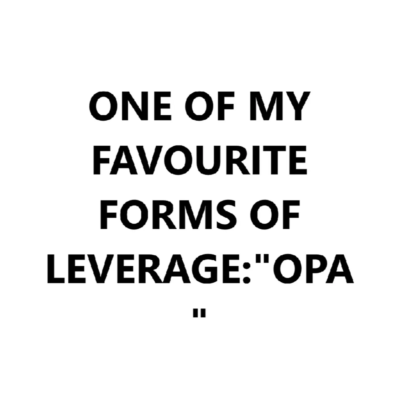 Dogood Mavericko podcast — Episode 12: Leverage: OPM, OPT AND: OPA |EP #12