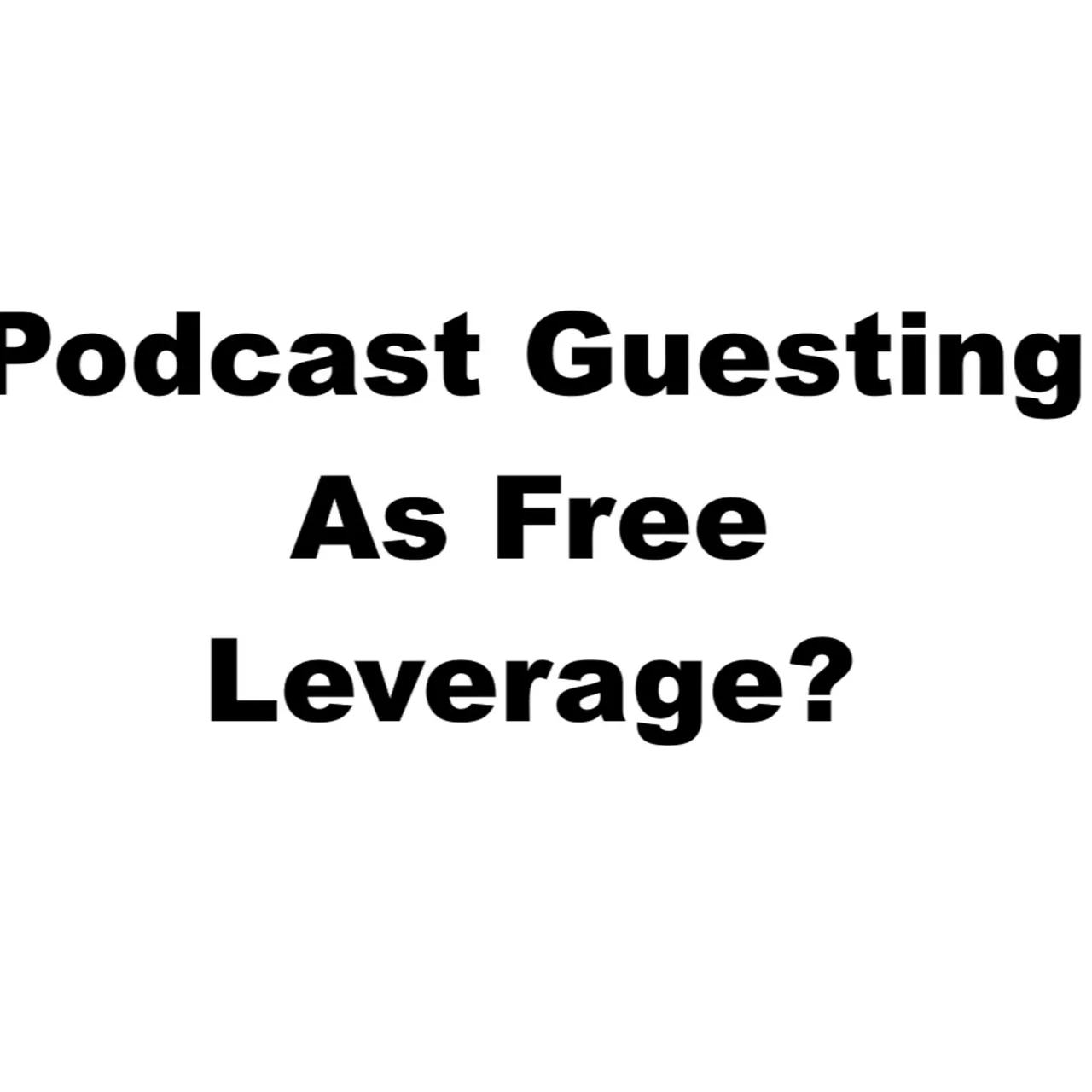 Dogood Mavericko podcast — Episode 74: The Rise Of Podcast Guesting |EP #74